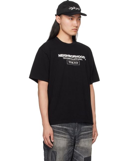 メンズ Neighborhood ブラック N.H Ss-16 Tシャツ Black