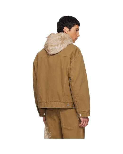 Song For The Mute Natural Tkl Edition Faded Denim Jacket for men