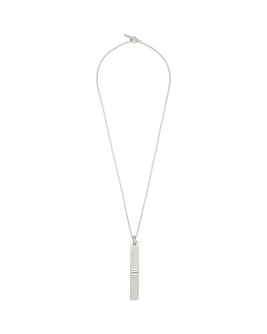 Parts Of 4 Black Plate Necklace for men