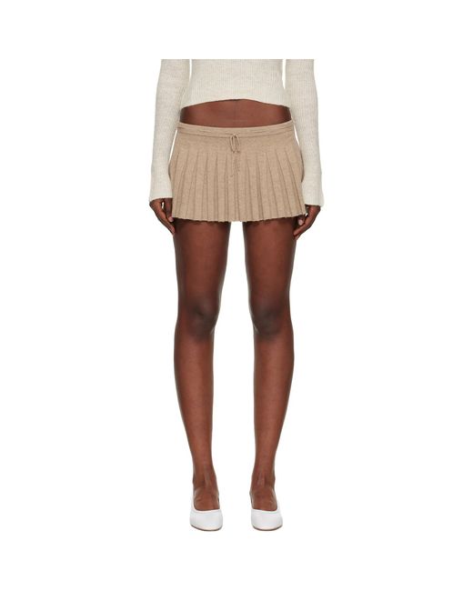 GUIZIO Black Taupe Vivienne Miniskirt