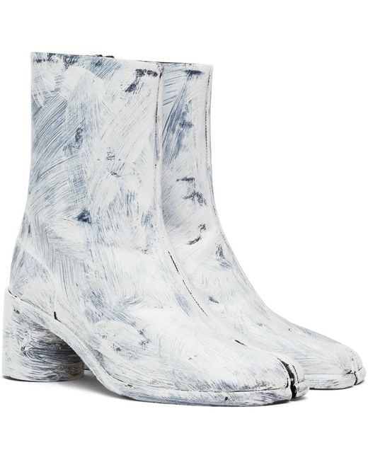 Maison Margiela Blue Tabi Bianchetto Boots for men