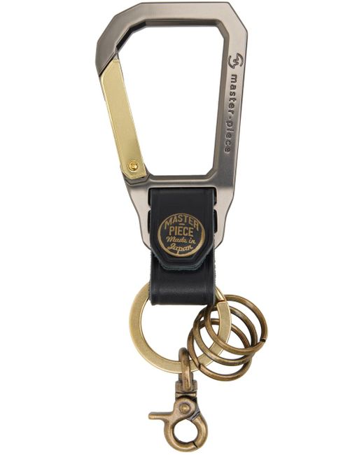 Master Piece Black Carabiner Keychain for men