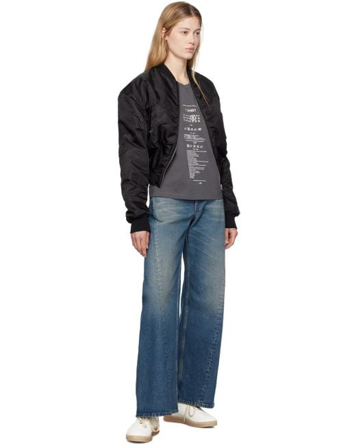 MM6 by Maison Martin Margiela Blue Twisted Outseam Jeans