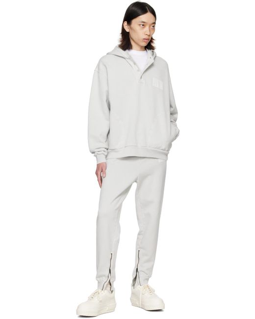 Pantalon de survêtement gris à cordon coulissant Moschino pour homme en coloris White
