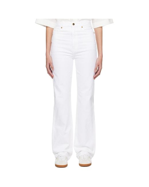 Khaite White 'the Danielle' Jeans