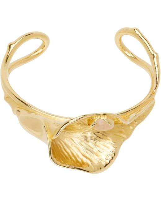 Chloé Metallic 'The Flower Soul' Cuff Bracelet