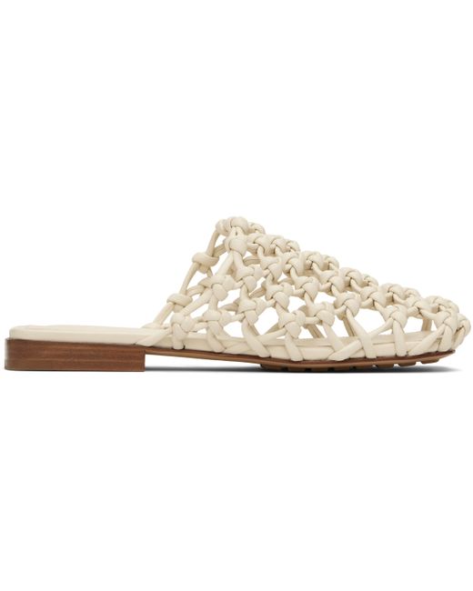 Bottega Veneta Black Supple Lambskin Flat Sandals
