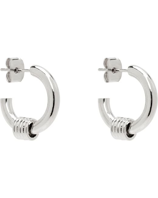 Justine Clenquet Black Carrie Earrings for men