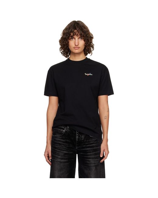 Off-White c/o Virgil Abloh Black Arrow Glass Flower Regular Logo T-Shirt