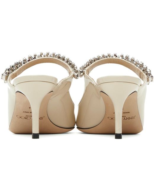Chaussures À Talon Aiguille 65 Blanc Cassé À Bride Bing Jimmy Choo en coloris Black