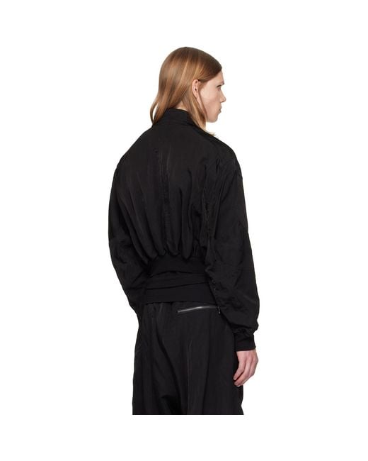 Julius Black Unchain Bomber Jacket for men
