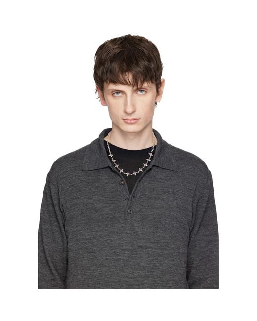 Emanuele Bicocchi White Stella Ventis Crystal Necklace for men