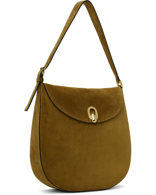 SAVETTE ブラウン ラージ Tondo Hobo バッグ Green