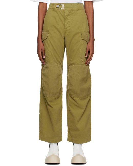 Objects IV Life Green Stamped Cargo Pants