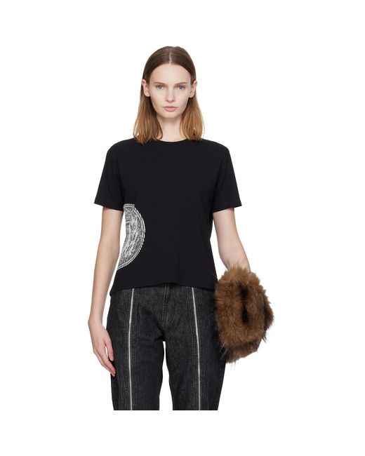 Jean Paul Gaultier Black 'The Laurel Stamped' Baby T-Shirt