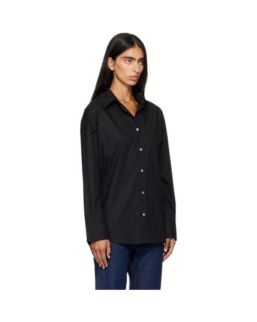 Citizens of Humanity Black Thea Boyfriend Shirt