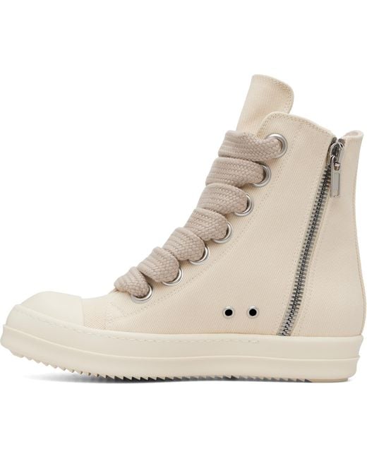 Rick Owens Natural Off- Tower Jumbolace Sneaks Sneakers for men