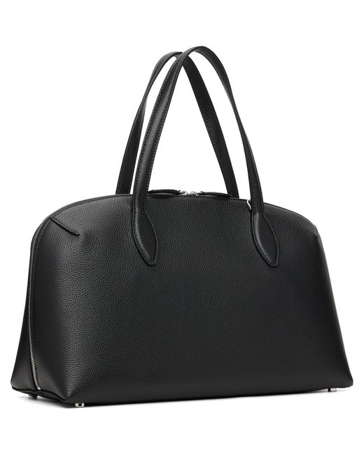 Totême Black Medium Grained-Leather Day Tote