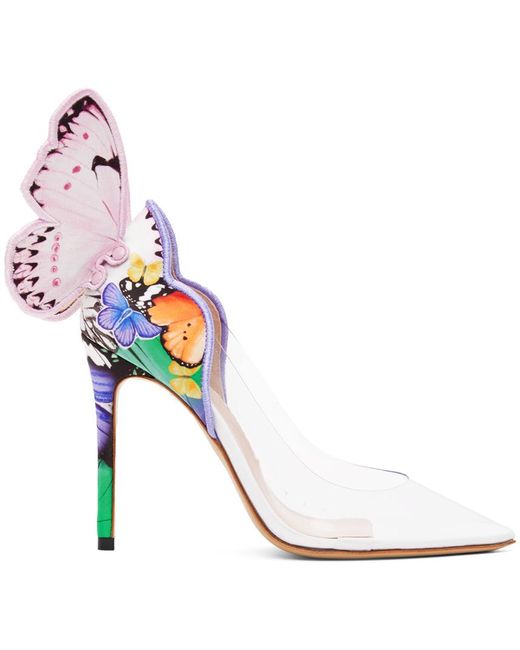 Sophia Webster White Multicolor Chiara Pump Heels