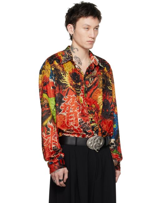 Lu'u Dan Red Misfit Shirt for men
