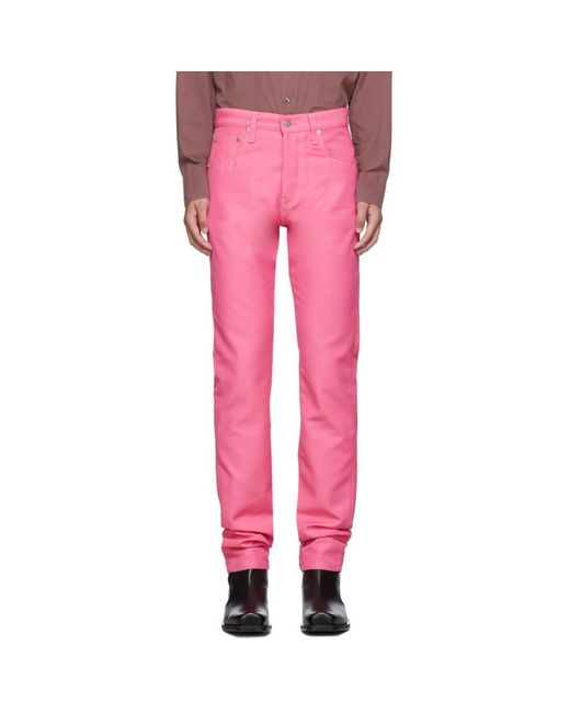 Helmut Lang Pink Masc Hi Straight Jeans for men
