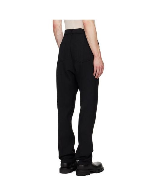 Rick Owens Black Tower Joris Trousers for men