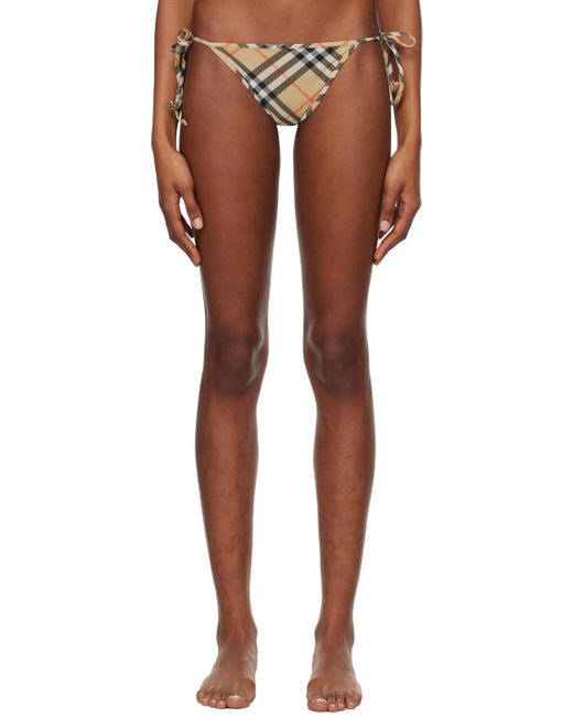 Burberry Multicolor Check Bikini Bottom