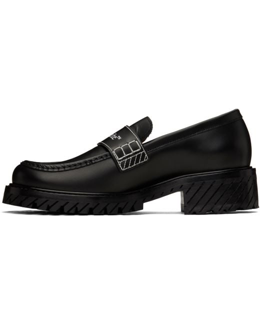 Off-White c/o Virgil Abloh Black Combat Loafers