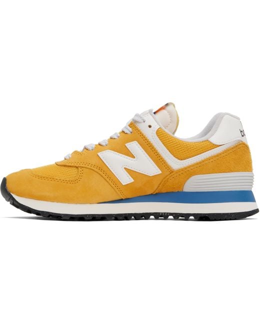 New Balance Yellow 574 Sneakers for men