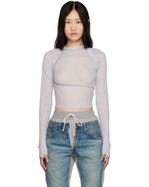 Hyein Seo Helix Long Sleeve T-shirt in Black | Lyst Canada