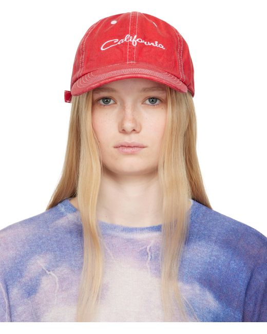ERL Blue 'California' Embroidered Cap