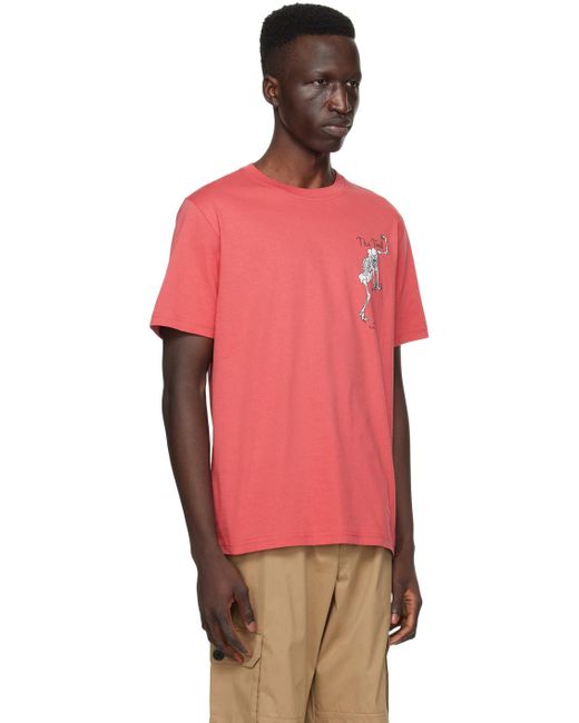 Ps y paul smith t-shirt 'the fool' rouge PS by Paul Smith pour homme en coloris Red