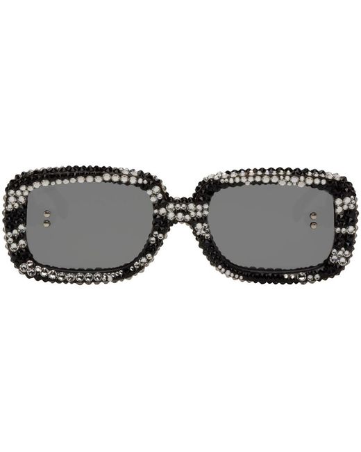 Doublet Black 817 Blanc Lnt Edition Decorated Frame Sunglasses for men