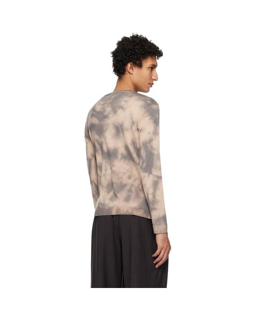 Kiko Kostadinov Black Taupe Hatha V-Neck Knit Sweater for men