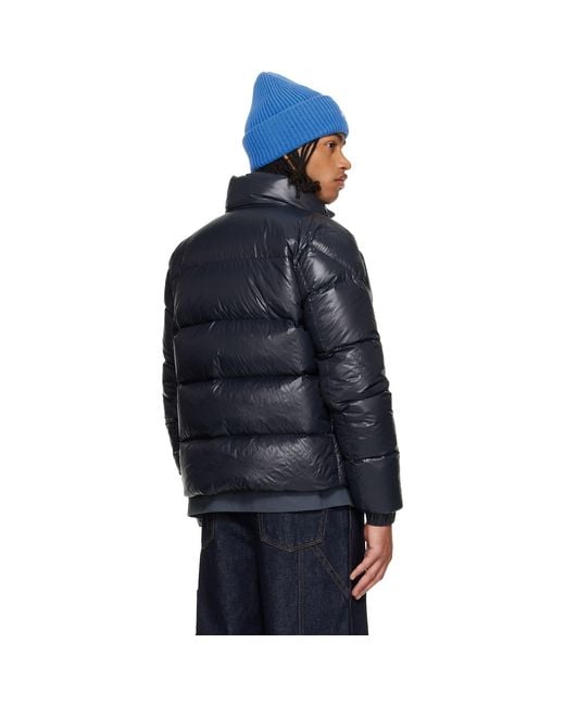 Moncler Blue Tripiti Short Down Jacket for men