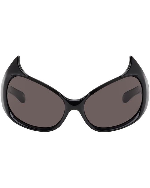 Balenciaga Black Gotham Cat Sunglasses for men