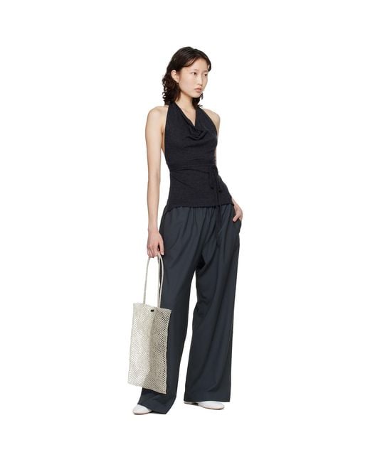 Cordera Black Handmade Beaded Tote