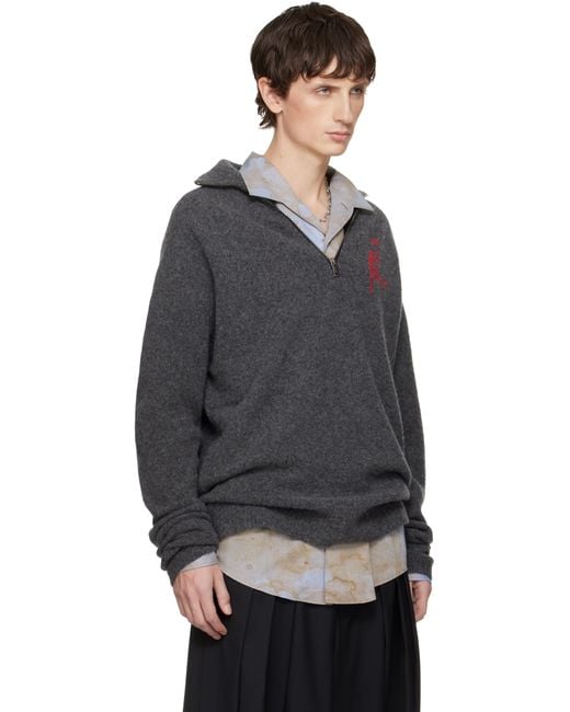 Vivienne Westwood Black Logo Track Jacket for men