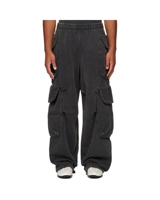 Entire studios Black Heavy Gocar Sweatpants for men