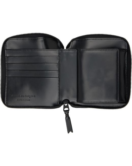 Comme des Garçons Black Leather Wallet for men