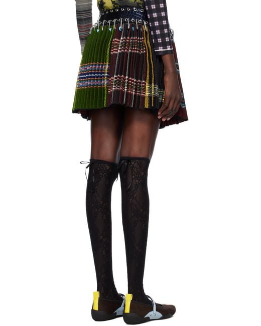 Chopova Lowena マルチカラー Bulgarian Apron カラビナ ミニスカート Black