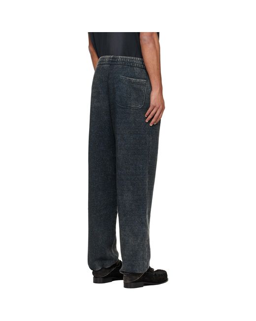 DIESEL Black P-Marky-Cuff Sweatpants for men
