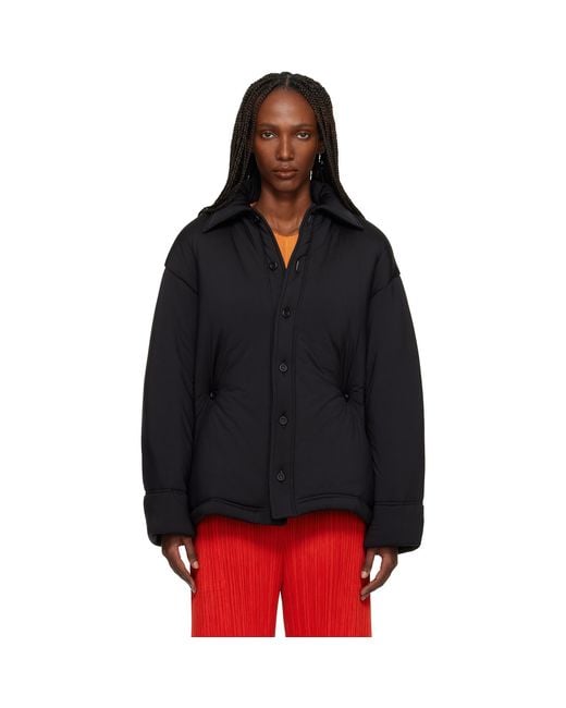 Issey Miyake Black Pumped-T Jacket