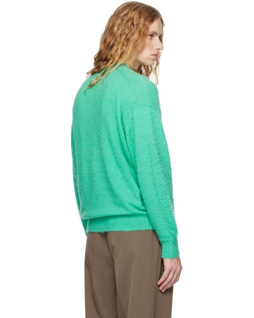 AURALEE ライトグリーン　カーディガン AURALEE オーラリー 23AW WOOL CORD RIB KNIT CARDIGAN カーディガン 1