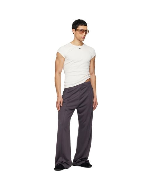 Courreges Blue Interlock Track Pants for men