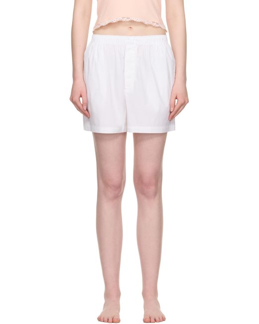 Short De Pyjama De Style Boxer Blanc Skims en coloris Multicolor