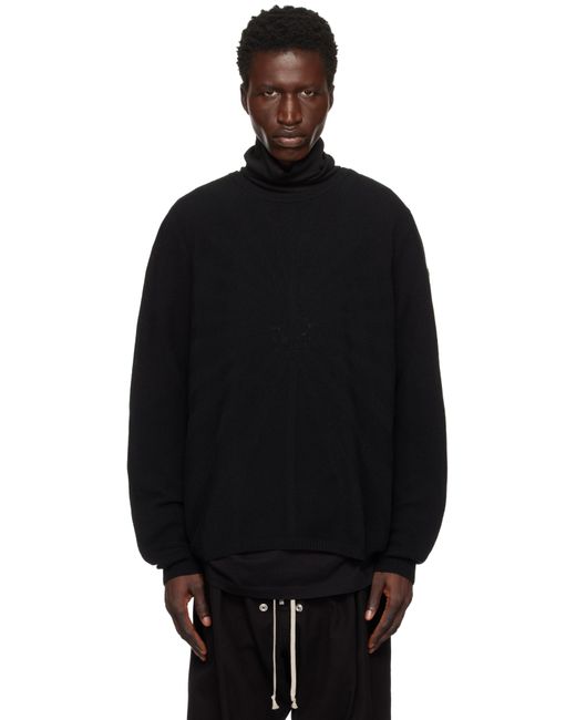Rick Owens Moncler + Jumbo Round Neck Sweater in Black for