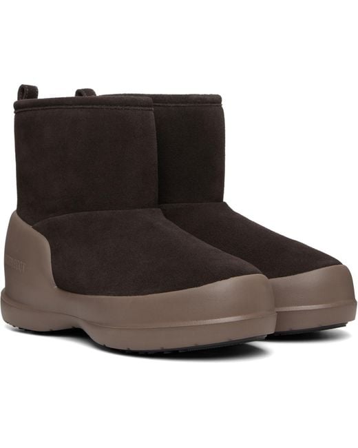 Moon Boot Black Mezzaluna Mid Boots for men
