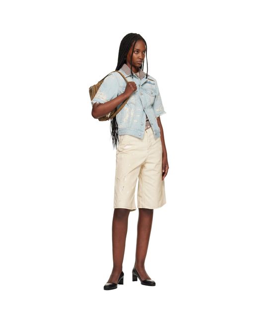 Acne Multicolor Mended Denim Jacket