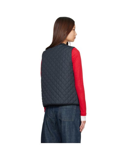 Barbour Red Thulby Quilted Vest